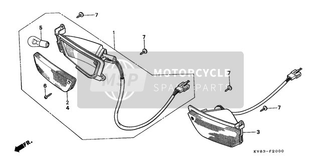 Honda CH125 1996 Indicator for a 1996 Honda CH125